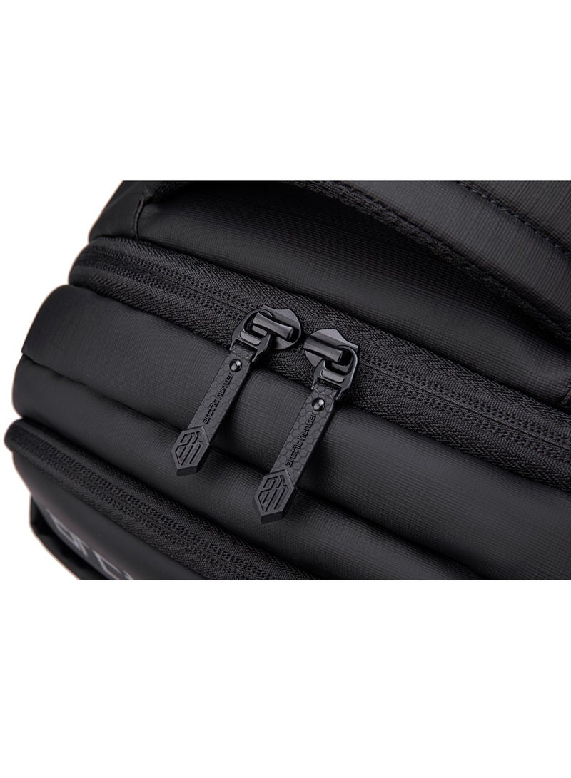 ARCTIC HUNTER Travel Backpack for Men 21 L Durable Premium Water-resistant Shoulder Laptop Daypack for Office Business Travel College School, B00534, Black - Image 5